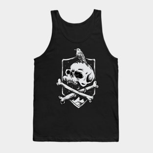 Skull and bird coll and newest Tank Top